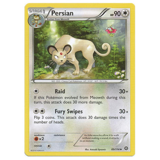 Pokemon - XY - Steam Siege - Persian - 89/114
