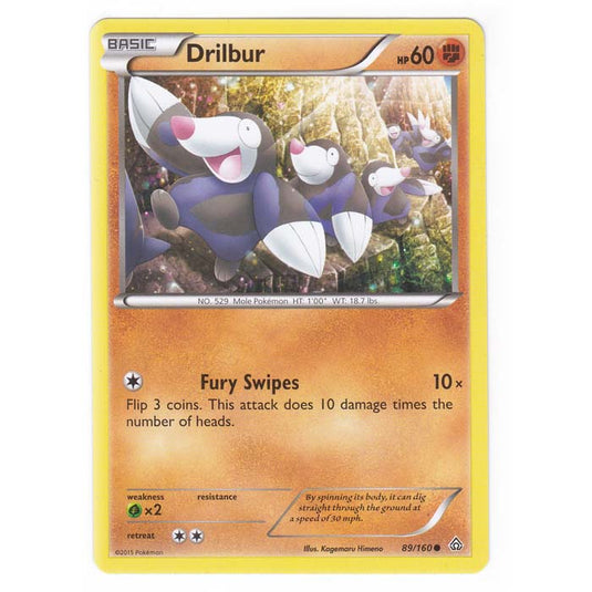 Pokemon - XY Primal Clash - Drilbur - 89/160