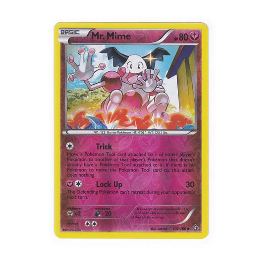 Pokemon - XY Primal Clash - (Reverse Holo) - Mr Mime - 101/160