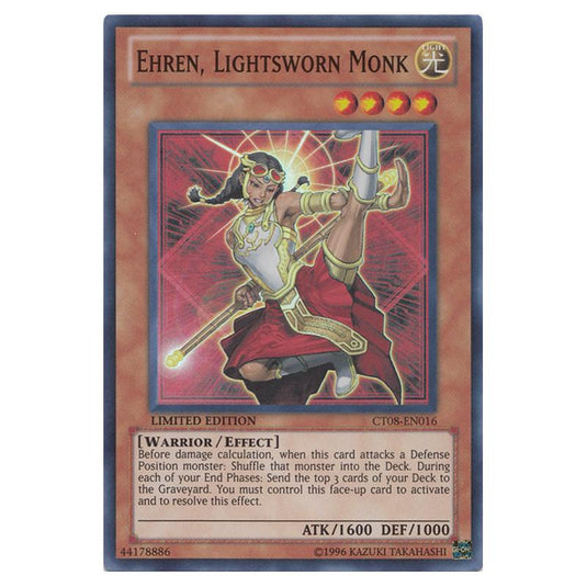 Yu-Gi-Oh! - Collectible Tins 2011 Wave 2 - Ehren, Lightsworn Monk (Super Rare) CT08-EN016