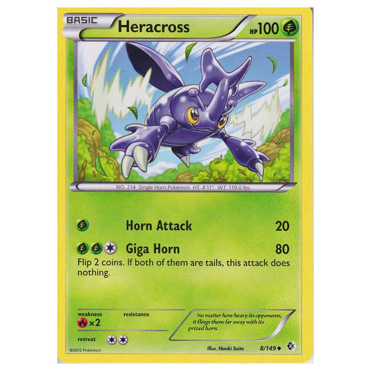 Pokemon - Black & White - Boundaries Crossed - Heracross 8/149