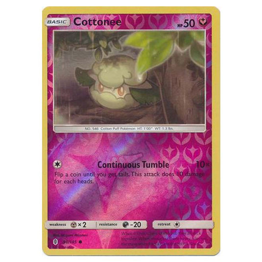 Pokemon - Sun & Moon - Guardians Rising - (Reverse Holo) - Cottonee - 90/145