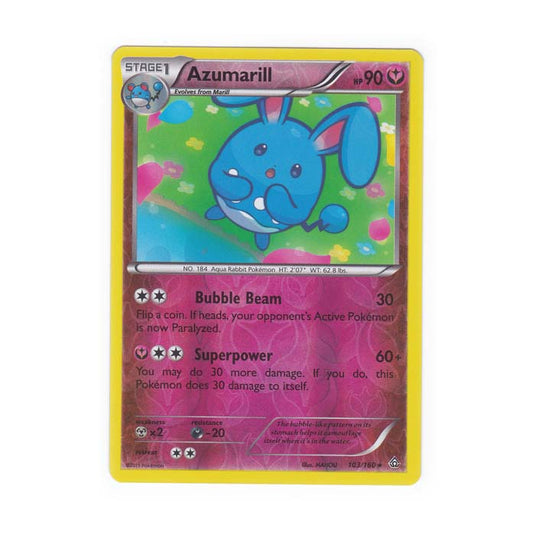Pokemon - XY Primal Clash - (Reverse Holo) - Azumarill - 103/160