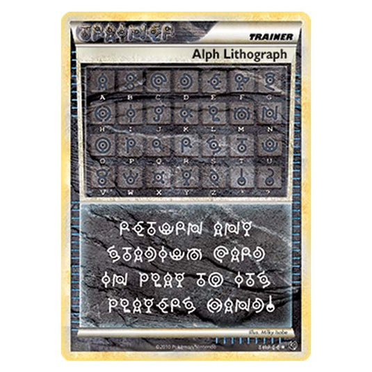 Pokemon - HGSS Undaunted - Alph Lithograph - 91/90