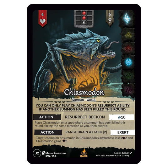 Genesis Battle of Champions - Welcome to Jaelara - Chiasmodon (Rare) J2092