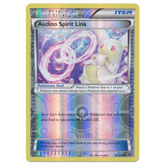 Pokemon - XY - Fates Collide (Reverse Holo) - Audino Spirit Link - 92/124