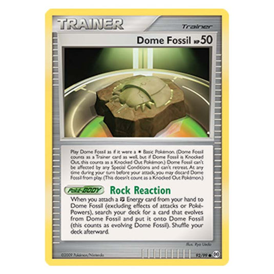 Pokemon - Platinum Arceus - Dome Fossil - 92/99