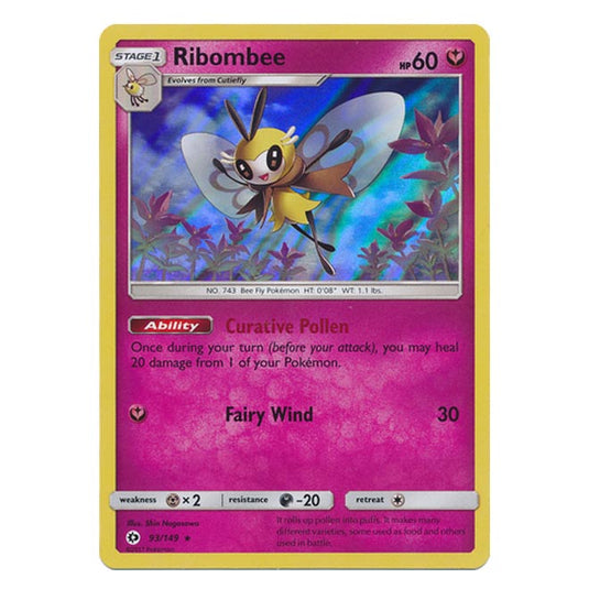 Pokemon - Sun & Moon - Base Set - Ribombee - 93/149