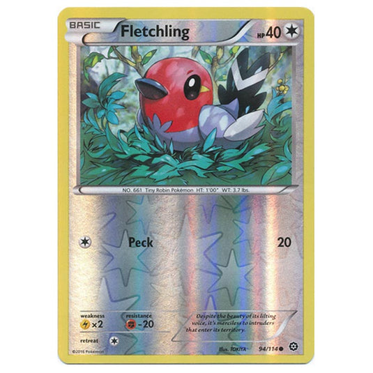Pokemon - XY - Steam Siege - (Reverse Holo) Fletchling - 94/114