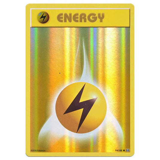Pokemon - XY Evolutions - (Reverse Holo) - Lightning Energy - 94/108 (Damaged)