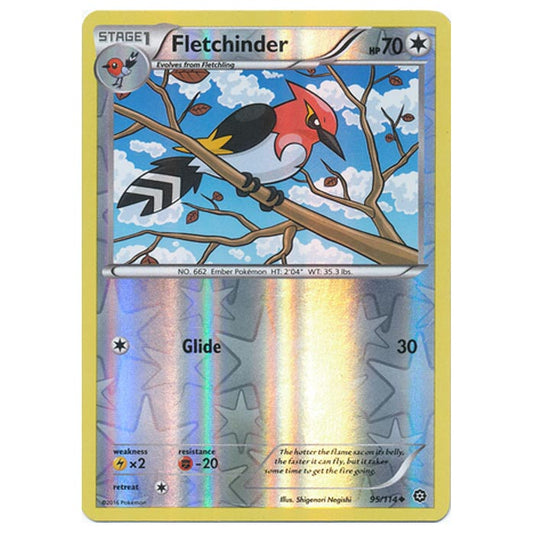 Pokemon - XY - Steam Siege - (Reverse Holo) Fletchinder - 95/114