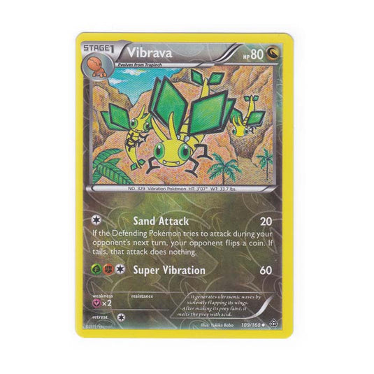 Pokemon - XY Primal Clash - (Reverse Holo) - Vibrava - 109/160