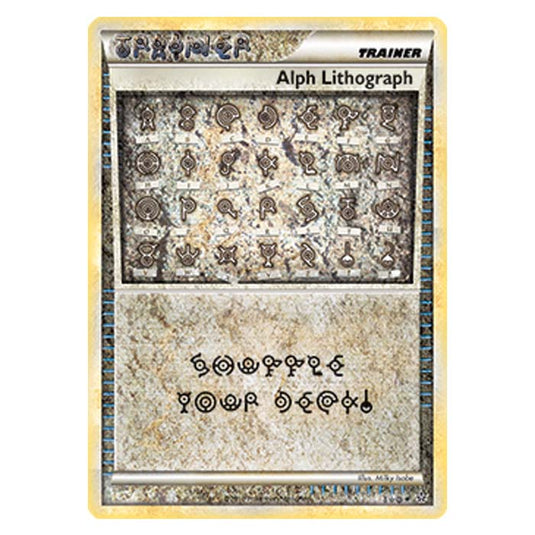 Pokemon - HGSS - Unleashed - Alph Lithograph (Secret Rare) (TWO)