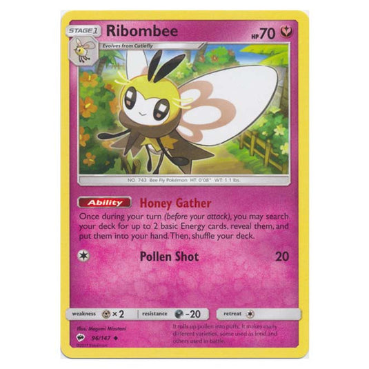 Pokemon - Sun & Moon - Burning Shadows - Ribombee - 96/147