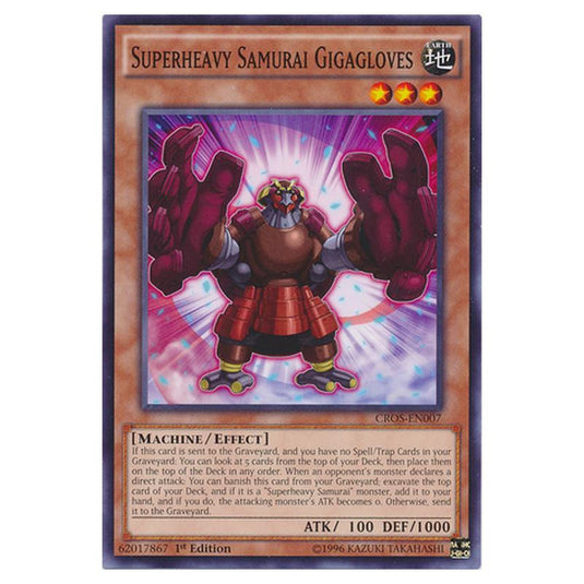 Yu-Gi-Oh! - Crossed Souls - Superheavy Samurai Gigagloves (Common) CROS-EN007