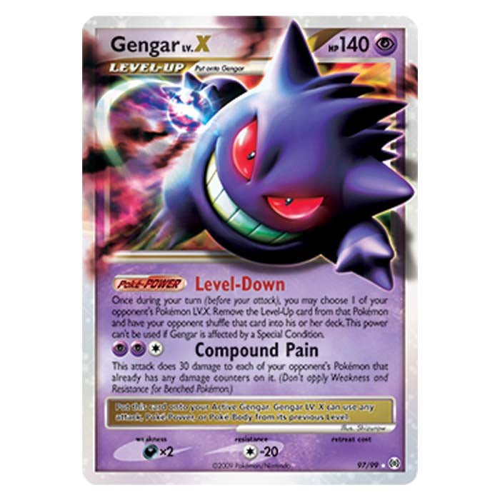 Pokemon - Platinum Arceus - Gengar LV.X