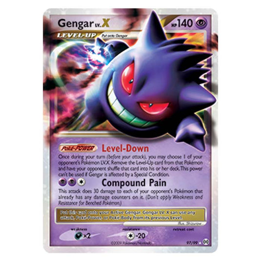 Pokemon - Platinum Arceus - Gengar LV.X - 97/99