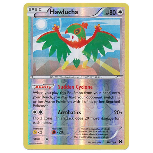 Pokemon - XY - Steam Siege - (Reverse Holo) Hawlucha - 97/114