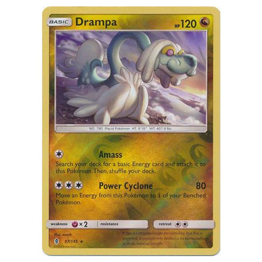 Pokemon - Sun & Moon - Guardians Rising - (Reverse Holo) - Drampa - 97/145