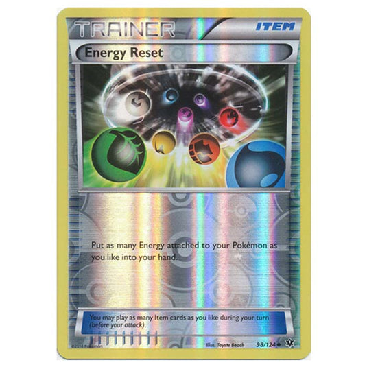 Pokemon - XY - Fates Collide (Reverse Holo) - Energy Reset - 98/124