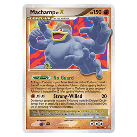 Pokemon - Diamond And Pearl Stormfront - Machamp LV X - 98/100