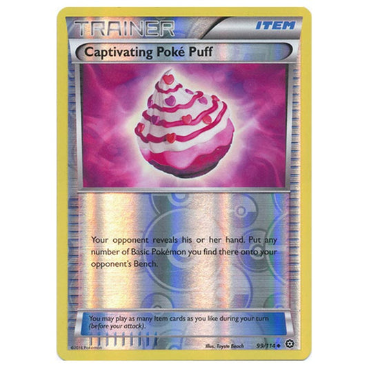 Pokemon - XY - Steam Siege - (Reverse Holo) Captivating Poke Puff - 99/114