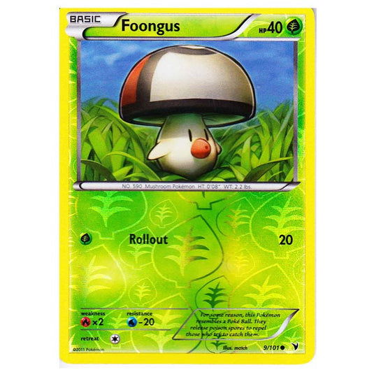 Pokemon - Black & White - Noble Victories - (Reverse Holo) - Foongus 9/102