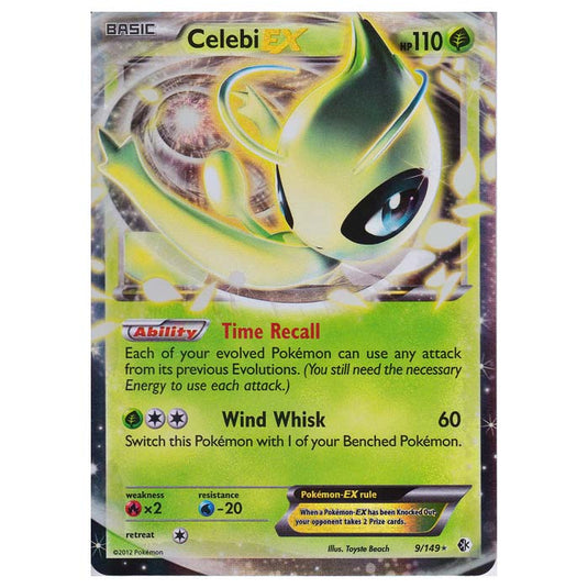 Pokemon - Black & White - Boundaries Crossed - Celebi EX 9/149