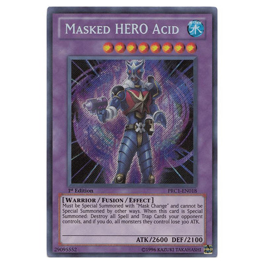 Yu-Gi-Oh! - Premium Collection Tin - Masked HERO Acid (Secret Rare) PRC1-EN018