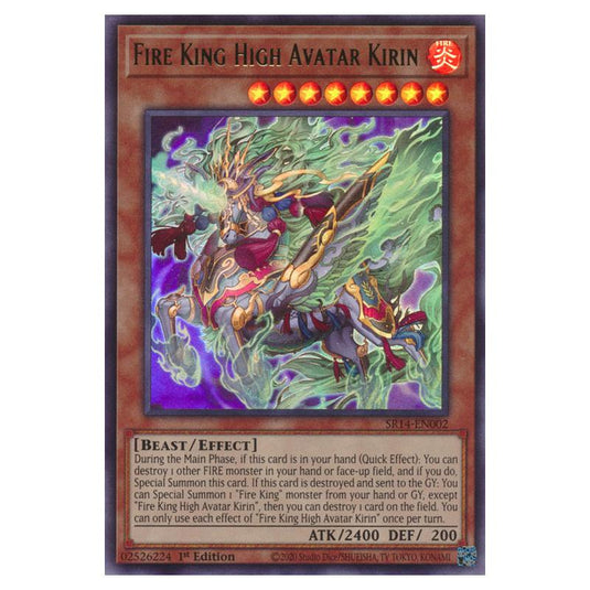 Yu-Gi-Oh! - Structure Deck - Fire Kings - Fire King High Avatar Kirin (Ultra Rare) SR14-EN002