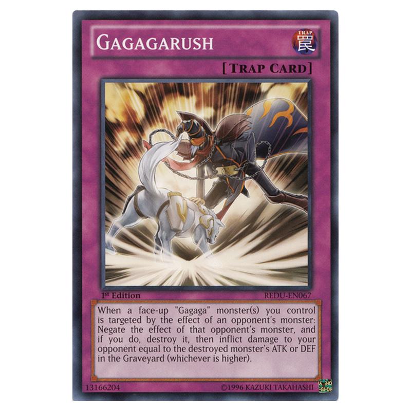 Yu-Gi-Oh! Carta Gagagarush (REDU-EN067) – Rara Comune, Edizione Illimitata, Ritorno Del Duellante
