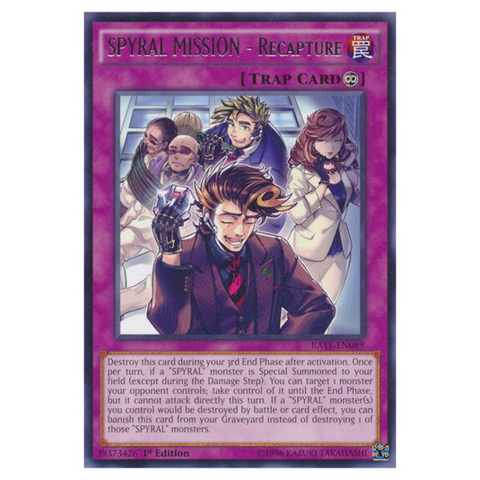 Yu-Gi-Oh! - Raging Tempest - SPYRAL MISSION - Recapture (Rare) RATE-EN089