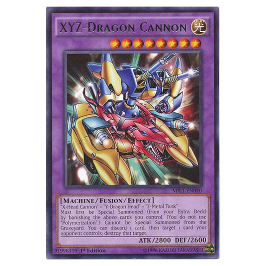 Yu-Gi-Oh! - Millennium Pack - XYZ-Dragon Cannon (Rare) MIL1-EN040