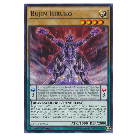 Yu-Gi-Oh! - Maximum Crisis - Bujin Hiruko (Rare) MACR-EN092