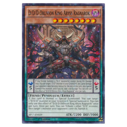 Yu-Gi-Oh! - Star Pack Battle Royal - D/D/D Oblivion King Abyss Ragnarok (Starfoil Rare) SP17-EN029