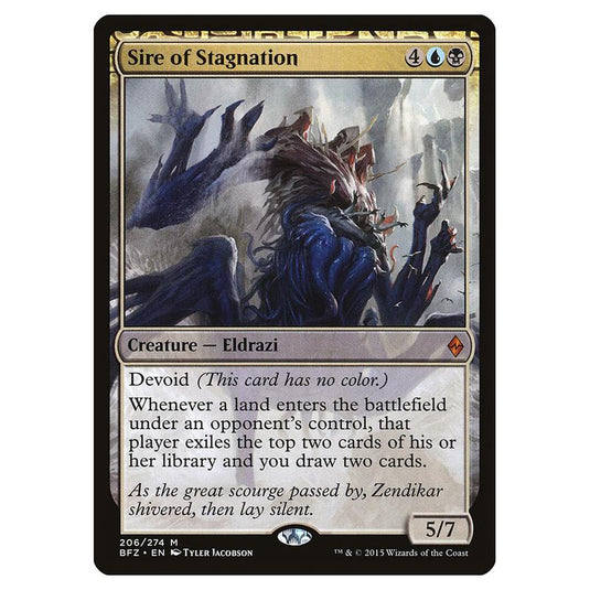 Magic The Gathering - Battle For Zendikar - Sire Of Stagnation - 206/274 (Foil)