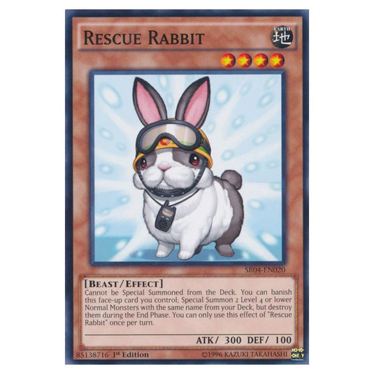 Yu-Gi-Oh! - Dinosmasher\'s Fury Structure Deck - Rescue Rabbit (Common) SR04-EN020