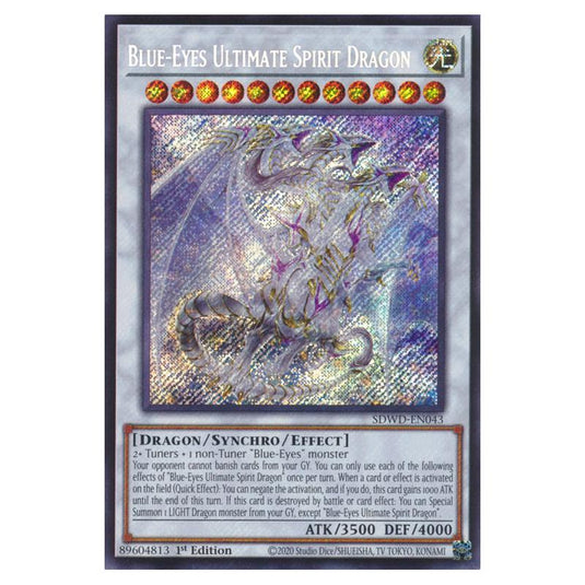 Yu-Gi-Oh! - Structure Deck - Blue-Eyes White Destiny - Blue-Eyes Ultimate Spirit Dragon (Secret Rare) SDWD-EN043