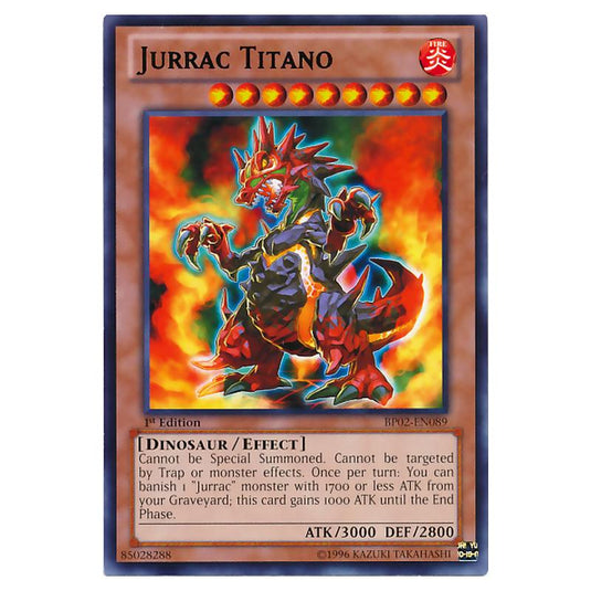 Yu-Gi-Oh! - Battle Pack 2 - War of the Giants - Jurrac Titano (Rare) BP02-EN089