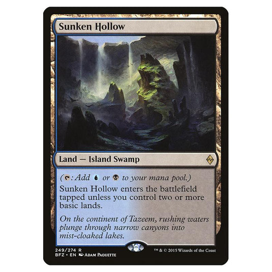 Magic The Gathering - Battle For Zendikar - Sunken Hollow - 249/274
