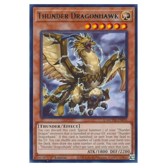 Yu-Gi-Oh! - Maze of the Master - Thunder Dragonhawk (Rare) MZTM-EN076