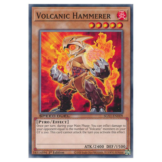 Yu-Gi-Oh! - Speed Duel GX - Duel Academy Box - Volcanic Hammerer (Common) SGX1-ENH09