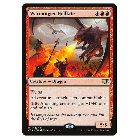 Magic The Gathering - Commander 2014 - Warmonger Hellkite - 41