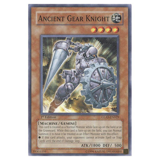 Yu-Gi-Oh! - Gladiator\'s Assault - Ancient Gear Knight (Common) GLAS-EN029