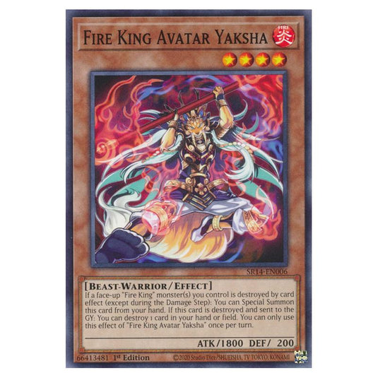 Yu-Gi-Oh! - Structure Deck - Fire Kings - Fire King Avatar Yaksha (Common) SR14-EN006