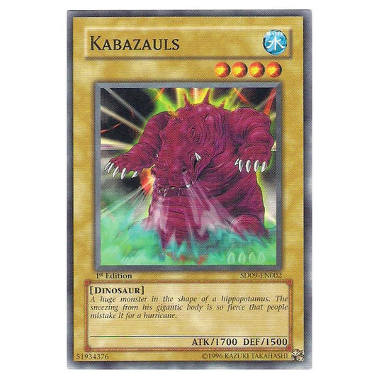 Yu-Gi-Oh! - Structure Deck - Dinosaur's Rage - Kabazauls (Common) SD09-EN002