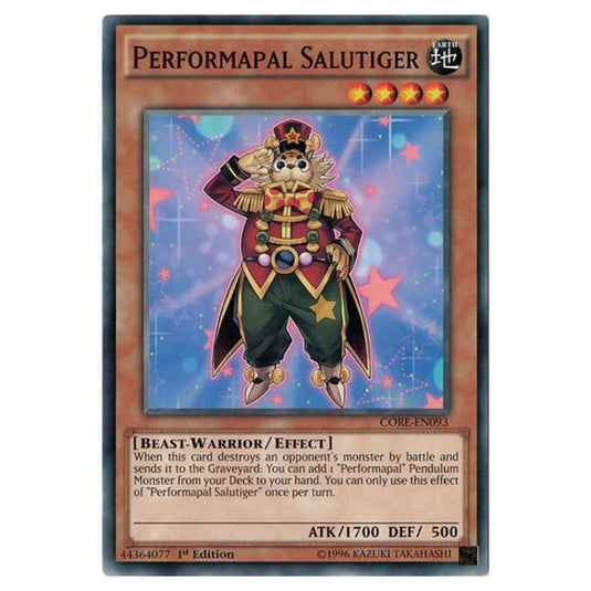 Yu-Gi-Oh! - Clash of Rebellions - Performapal Salutiger (Common) CORE-EN093