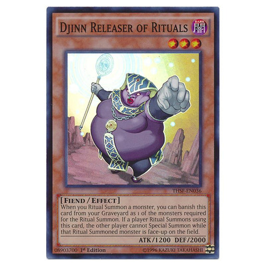 Yu-Gi-Oh! - The Secret Forces - Djinn Releaser of Rituals (Super Rare) THSF-EN036