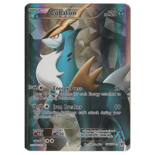 Pokemon - Black & White - Noble Victories - Cobalion FullArt - 100/101