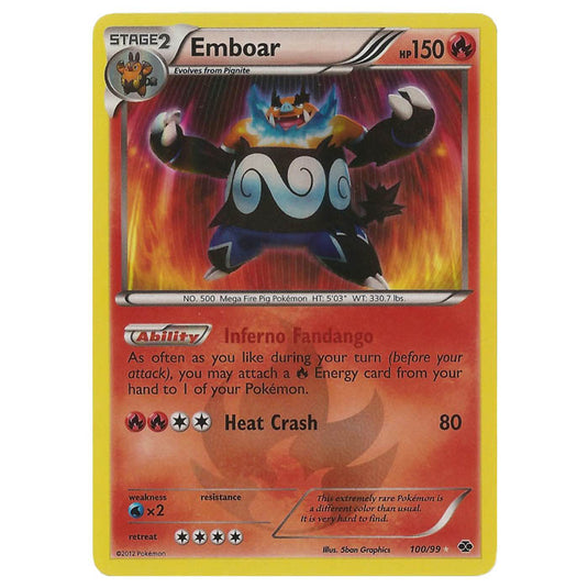 Pokemon - Black & White - Next Destinies - Emboar 100/99